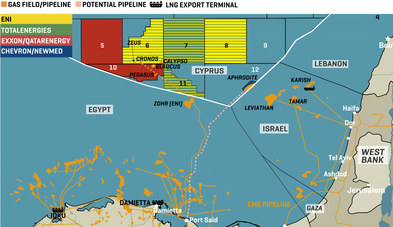 Cyprus Key Blocks & Gas Discoveries